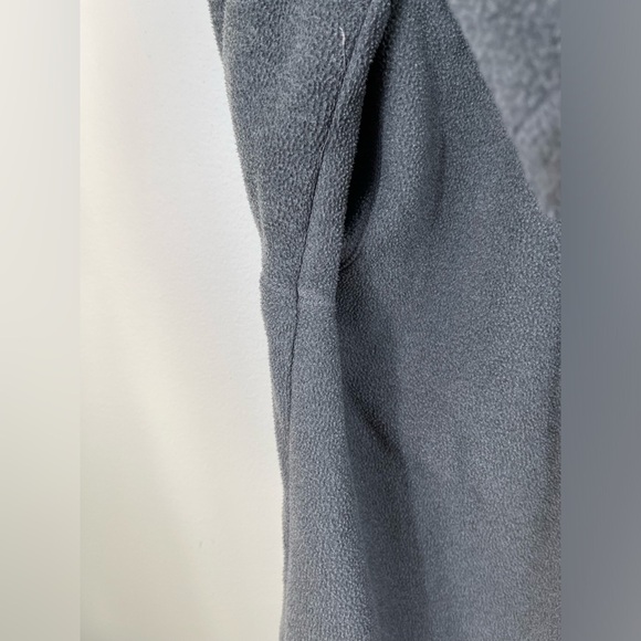 Gray Hooded Jacket Fleece Button Closure Women by Lauren Ralph Lauren Size L - Picture 6 of 15